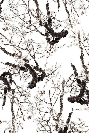 树枝印花花型图片
