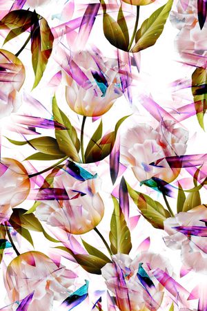 花卉印花花型图片
