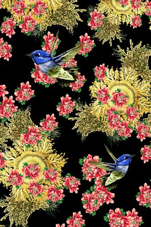 花卉印花花型图片