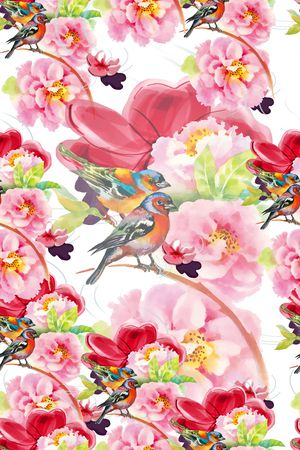 大花印花花型图片