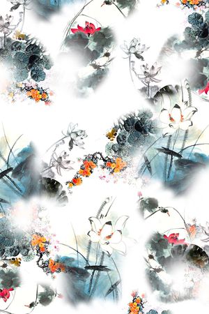 花卉印花花型图片