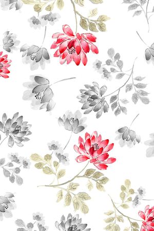 中国风印花花型图片