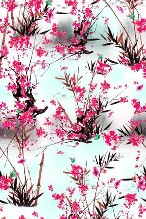 大花印花花型图片