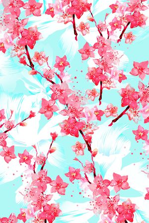 花朵印花花型图片