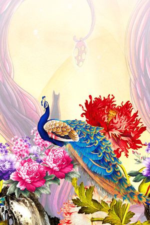 水墨印花花型图片