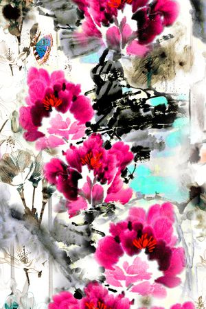 花朵印花花型图片