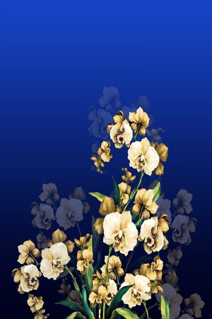 花朵印花花型图片
