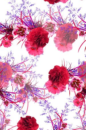 乱花印花花型图片