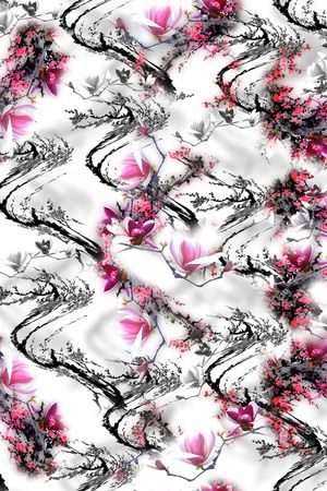 花卉印花花型图片