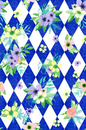 Watercolor印花花型图片