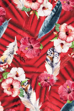 花朵印花花型图片