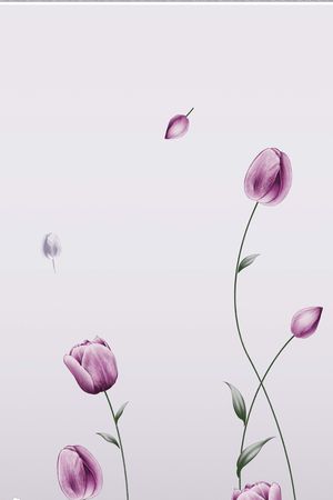郁金香印花花型图片
