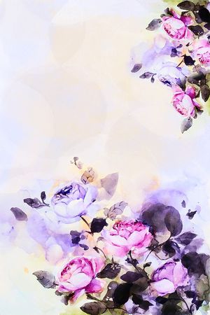 手绘印花花型图片