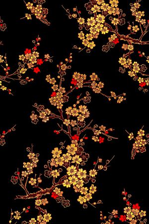 小碎花印花花型图片
