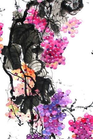 手绘印花花型图片