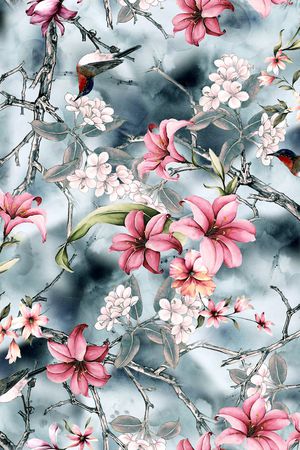 花卉印花花型图片