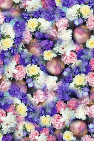 百合印花花型图片
