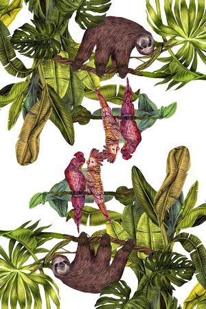 艺术风格印花花型图片