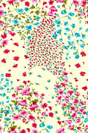 少女衣裙系列印花花型图片