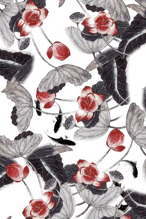 乱花印花花型图片