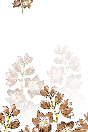 乱花印花花型图片