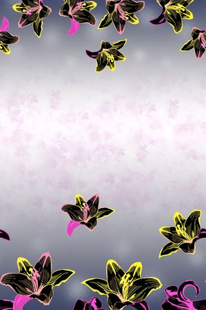 乱花印花花型图片
