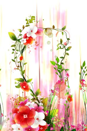 花卉印花花型图片