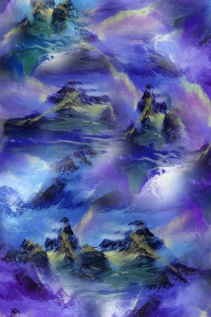 山脉印花花型图片