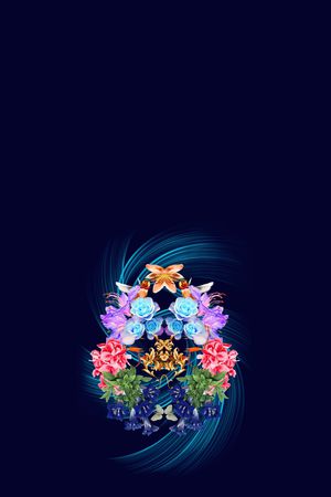 大花印花花型图片