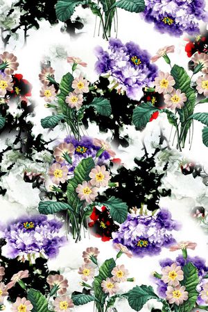 花朵印花花型图片