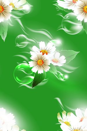树林印花花型图片