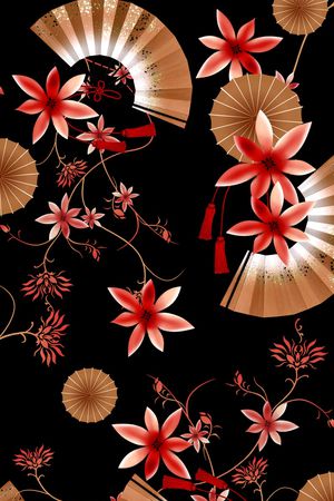 小碎花印花花型图片