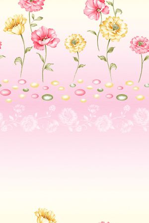 花朵印花花型图片