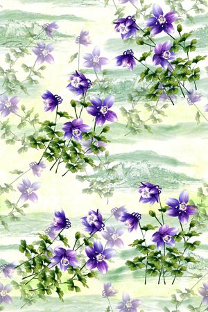 中国风印花花型图片