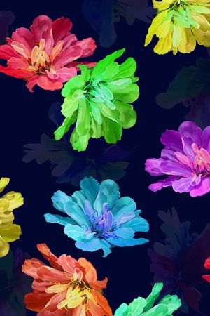 清爽印花花型图片