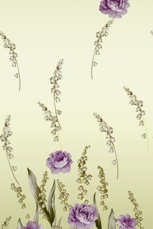 花朵印花花型图片