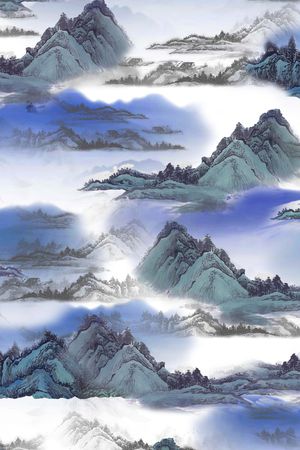 山脉印花花型图片
