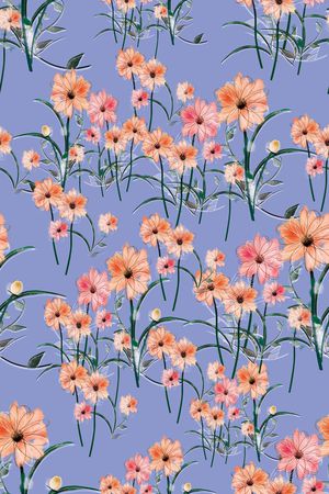 花卉印花花型图片