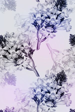 小碎花印花花型图片