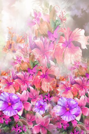 花卉印花花型图片