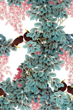 手绘印花花型图片