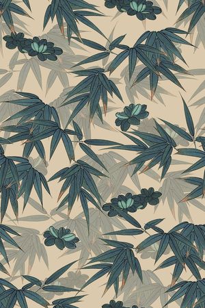 植物印花花型图片