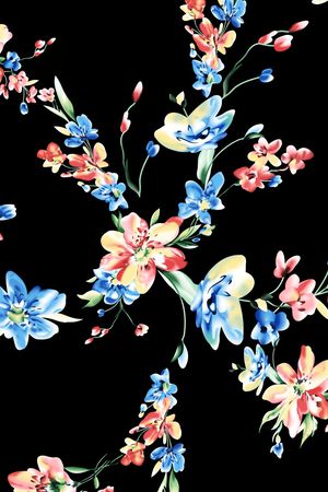 秋冬花型印花花型图片