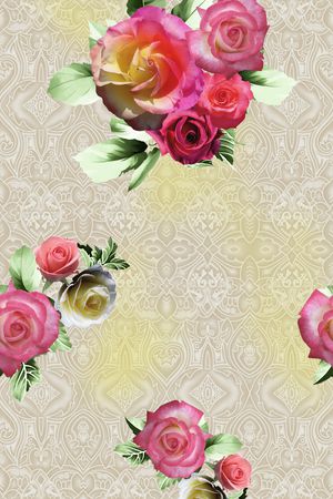 textile印花花型图片