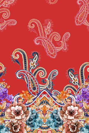 腰果印花花型图片