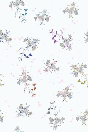 乱花印花花型图片