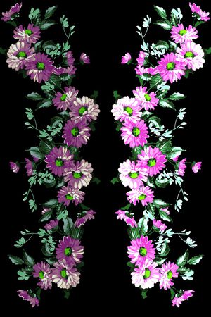 雏菊印花花型图片