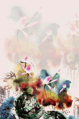 油画印花花型图片