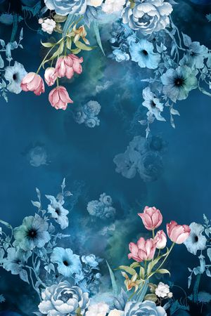 中国风印花花型图片