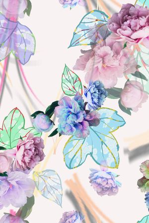 花卉印花花型图片
